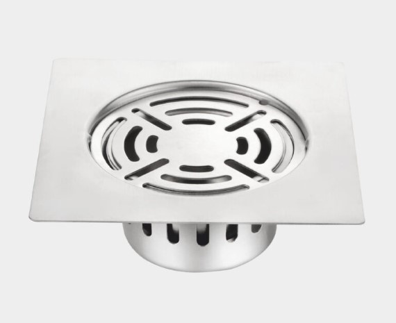 PR-144 Locking Square Floor Drain Stainless Steel Commercial Kitchen Heavy-Duty Secure Grate Tray Water Drainage Rack Restaurant Industrial Anti-Slip Rustproof Easy Clean Professional Grade Durable Key Lock Vandal Resistant Tough